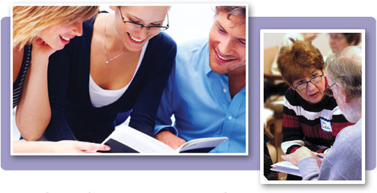 People studying